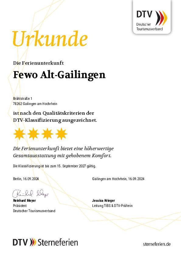 Appartamento Alt-Gailingen Esterno foto